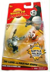 Kung Fu Panda: Tai Lung vs. Master Shifu figures (Mattel/2007) Sealed/NM card