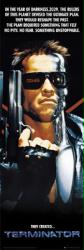 The Terminator movie poster [Arnold Schwarzenegger] 21'' X 62'' Door