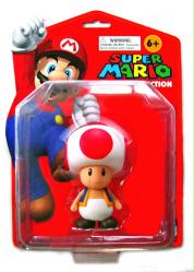 Super Mario: Toad 3 3/4'' action figure (Popco/2008) Sealed on NM card