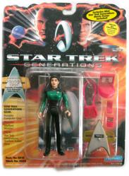 Star Trek: Generations-Commander Deanna Troi action figure (Playmates/1994) Sealed on VG card