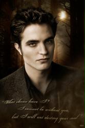 The Twilight Saga: New Moon movie poster [Robert Pattinson as Edward/Quote]