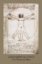 Da Vinci, Leonardo-The Vitruvian Man (24'' X 36'' Poster) New