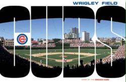 Chicago Cubs: Wrigley Field poster (MLB) 34'' X 22 1/4''