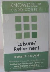Leisure & Retirement Card Sort (Knowdell) - cards