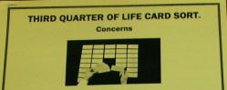 Third Quarter of Life Concerns Card Sort