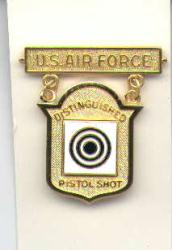 USAF Air Force Distinguished Pistol Shot Badge