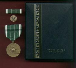 Army Commanders Award for Civilian Service Cased set with ribbon bar and lapel pin