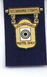 USMC Marine Corps Distinguished Pistol Shot Badge. Full size Guaranteed Genuine.