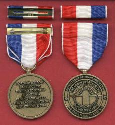 Department of Transportation 9/11 September 11 medal in case with ribbon bar and lapel pin