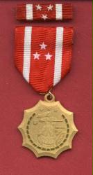WWII Philippine Defense medal with ribbon bar