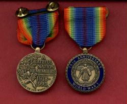 WWI 75th Anniversary Commemorative medal