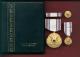 Army Distinguished Civilian Service Award medal cased set with mini, ribbon bar and lapel pin