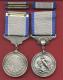 Silver Lifesaving medal with ribbon bar