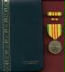 Vietnam Service Medal with ribbon bar and lapel pin in Case