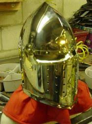 Sugarloaf Helm with Brass Cross